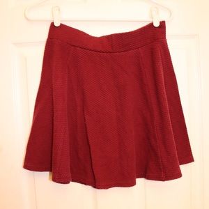 Maroon Skater Skirt